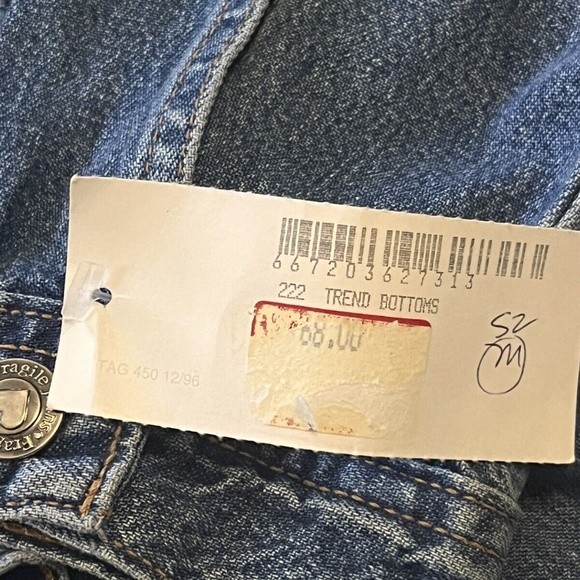 Vintage Late 90’s NWT Fragile Jeans Denim Long Duster Overcoat - Picture 13 of 13